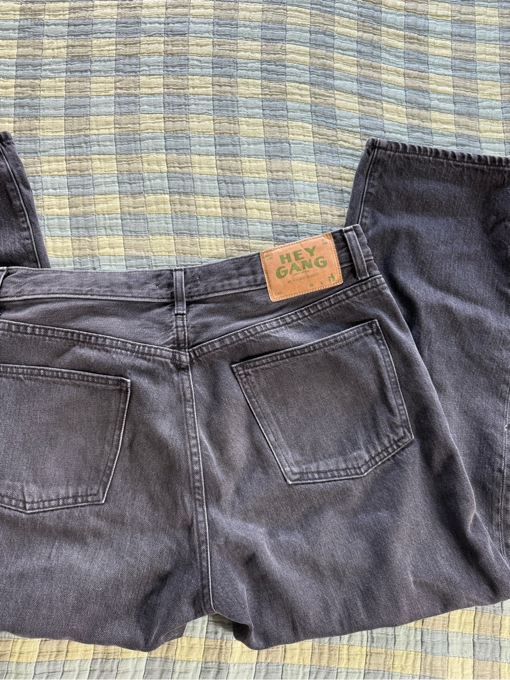 Hey Gang Loose Crop in Jett Wash LIKE NEW - Picture 3 of 6